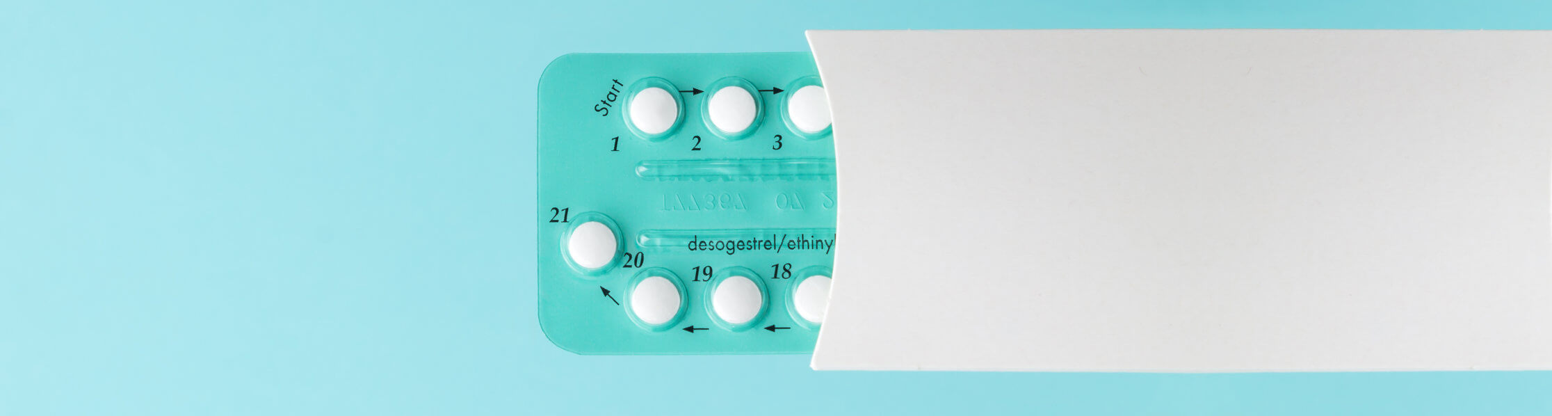 a package of contraceptive pills